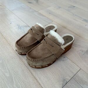Frye Melody Shearling Clogs